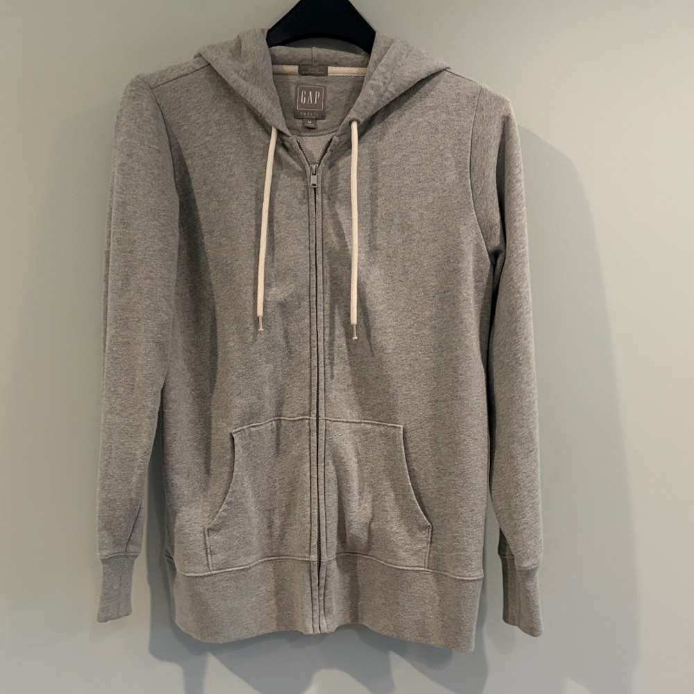 GAP Heather Gray Hoodie with Pockets